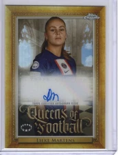 2023 TOPPS CHROME UEFA WOMEN'S QUEENS FOOTBALL INSERT AUTO LIEKE MARTENS PSG