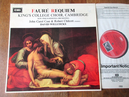 Faure - Requiem etc / Carol Case / Willcocks / EMI ASD 2358 / Ed3 UK 1972 NM/EX-