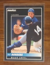 PAT BORDERS 1992 Pinnacle Baseball Card #421 Toronto Blue Jays