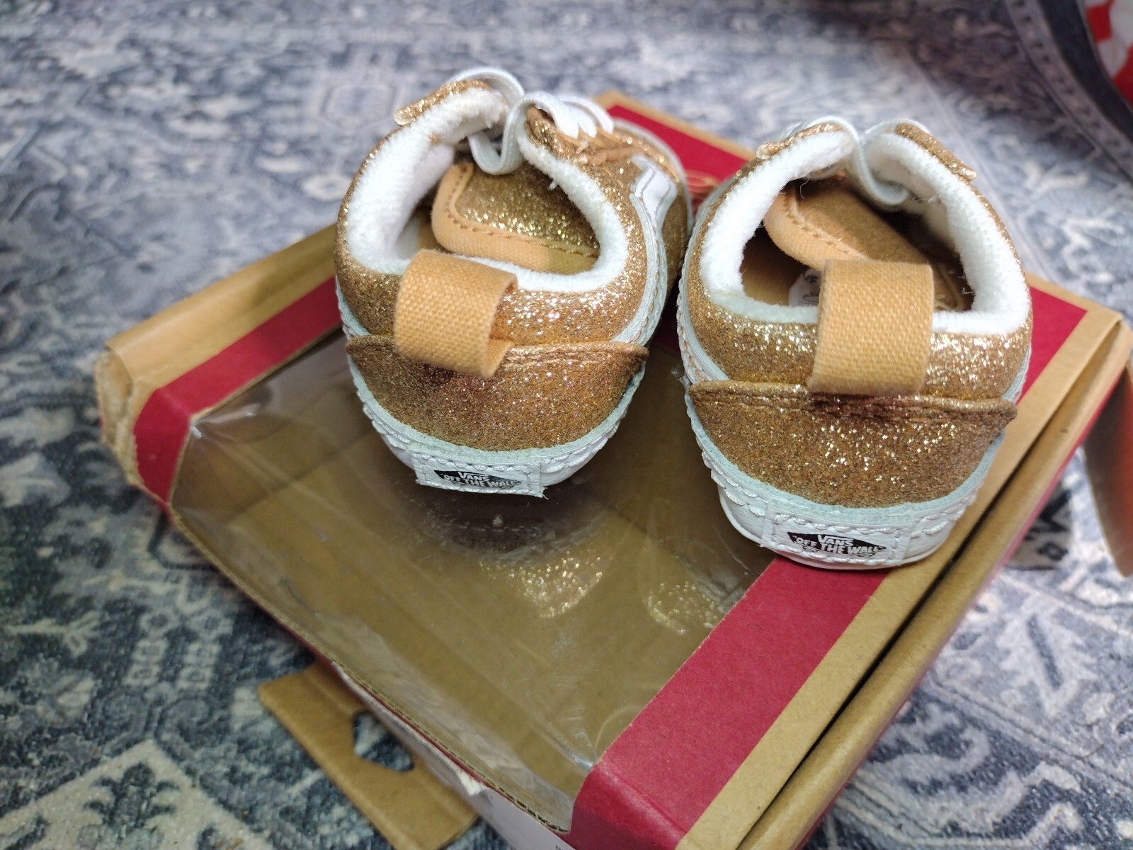 PONY Vans Oldol Skoole scarp cul orontillante scintil glitt ambr luceato neonat t 10 6 (0 6imane)