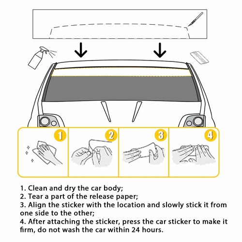 60x8'' Car Window Tint Windshield Sun Visor Vinyl PVC Decal Strip Sticke Matte H - Imagen 19 de 19