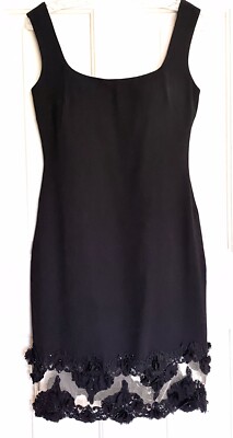 red satin bustier lace insert midi dress Lace and satin long midi dress 34 (FR) / Black main image 0