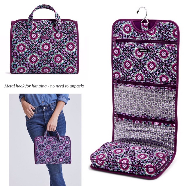 vera bradley iconic hanging travel organizer
