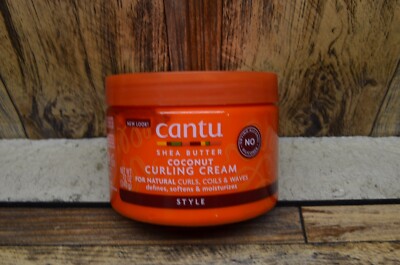 Cantu Coconut Curling Cream with Shea Butter for Natural Hair, 12 oz Pack Of 1