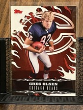 GREG OLSEN 2007 TOPPS "RED HOT ROOKIES" RC #10 CHICAGO BEARS INSERT CARD MIAMI U