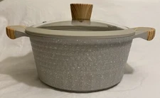 D&W Deane & White 4.5qt Premium Casserole Stock Pot W/Lid-Sand NWT
