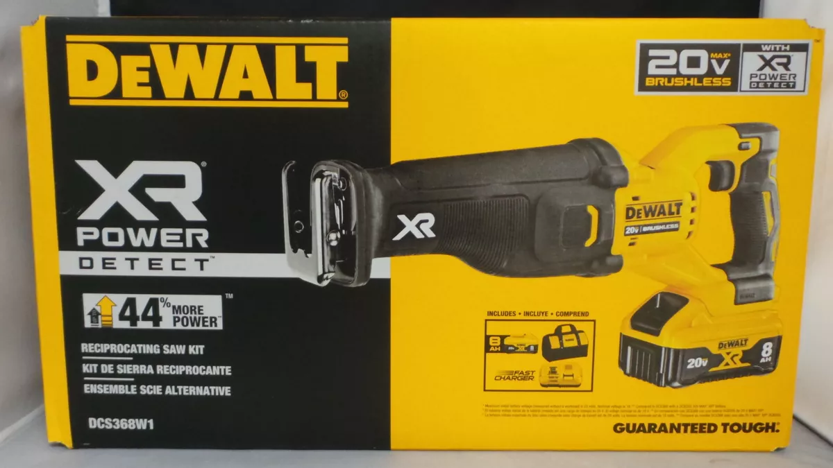 DeWalt DCS368W1 20V MAX XR Li Ion Cordless Reciprocating Saw Kit