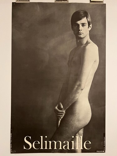 1968 Selimaille Publicis 1st Nude MAN Ad JEAN-FRANÇOIS BAURET Gay Hippie Poster! - Picture 15 of 24