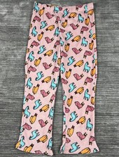 Bobbie Brooks Pants Womens 2X Pink Sleep Pajama Llamas Soft
