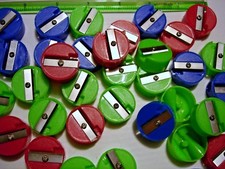 PENCIL SHARPENER 1 INCH LOT OF 144 CARNIVAL, PARTY TOYS, PARTY FAVORS. PLASTIC