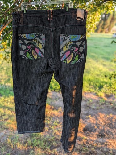 Akcess Jeans Size W44xL32 Akcess Denim Jeans Distressed Hip Hop Skateboards Jean - Picture 2 of 12