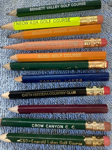 36 ASSORTED GOLF COURSE PENCILS - Picture 2 of 7