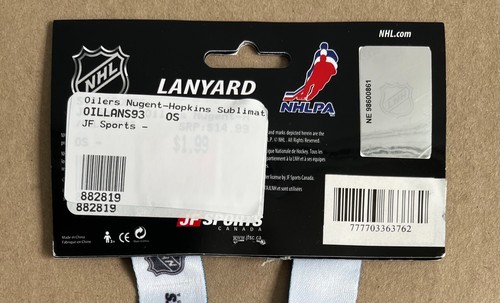 Ryan Nugent Hopkins - Edmonton Oilers Nuge #93  - Brand New NHL Oilers Lanyard - Picture 8 of 9