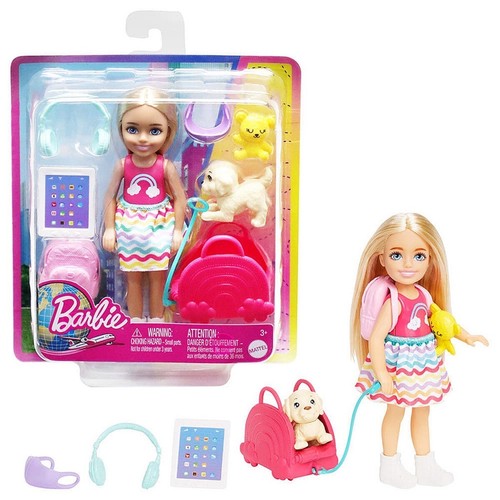 Barbie Chelsea Puppe & Welpen Zubehör Reise Spiel Sets Neu