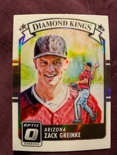 2016 Donruss Optic Diamond Kings Holo Refractor #1 Zack Greinke Baseball Card