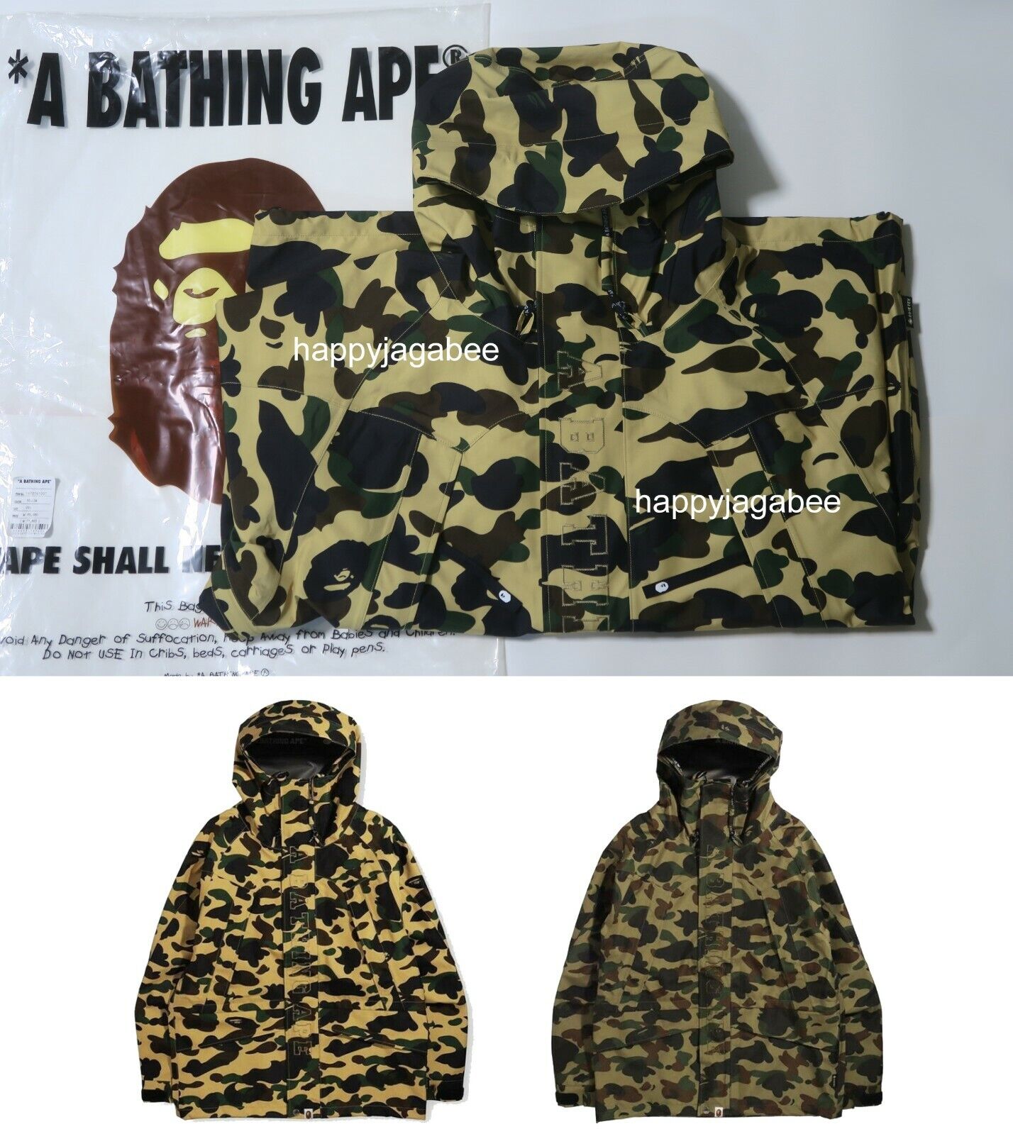 A BATHING APE Men's GORE-TEX 1ST CAMO SNOWBOARD JACKET