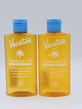 Vacation Chardonnay Oil SPF 30 VEGAN Sunscreen oil 3.4oz lot of 2