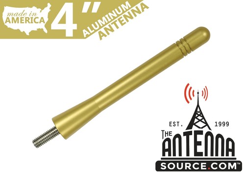 **SHORT** 4" GOLD ALUMINUM ANTENNA MAST - FITS: 2015-2017 Victory Magnum - 第 1/1 張圖片
