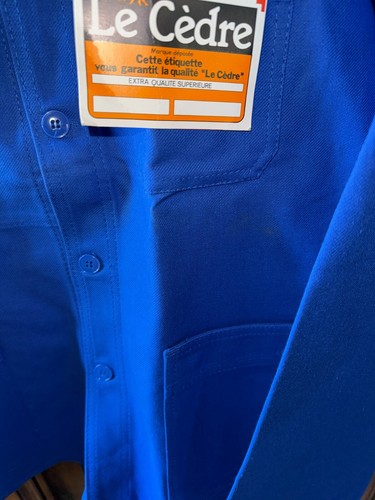 Ancienne veste bleu de travail coton Sanfor Le Cèdre taille XL réf V6 - Imagen 3 de 5