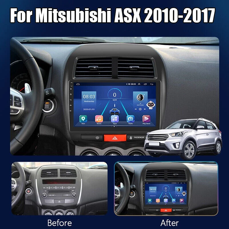 For 2011-2017 Mitsubishi Outlander Sport Apple Carplay Android 13 Car Radio GPS - Imagem 4 de 4