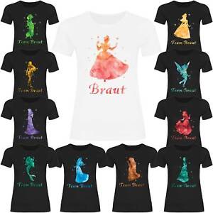 Royal Shirt rs135 Damen T-Shirt Goldene Prinzessin Team Bride JGA Mädelstrip