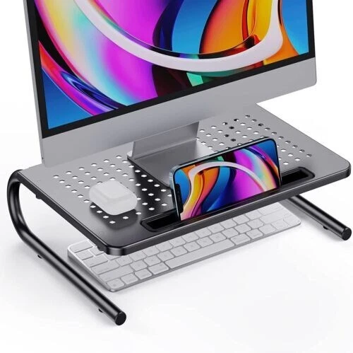 Skinny Tavolino Piccolo Computer Moderno, In Acciaio Carbonio E Piastra, Con Bordo Rialzato, Nero, Per Divano E Letto