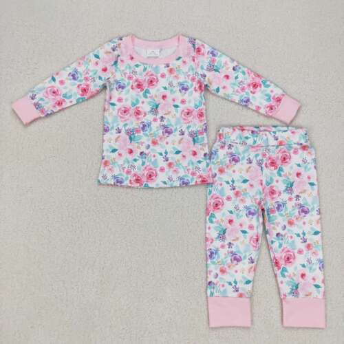 Adorable Baby Girl Sleeper Bow Purple Pajama Bamboo 2 Pcs Clothes Lot - Picture 13 of 16