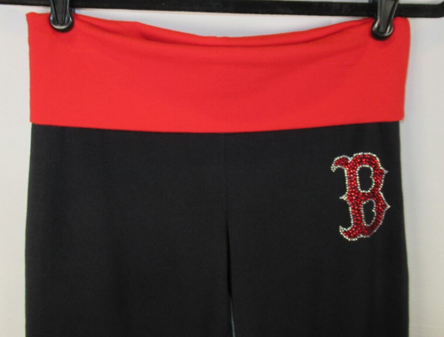 VS Victorias Secret PINK Yoga Pants MLB Boston Red Sox XS Extra Small Bling - Picture 3 of 6
