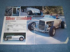 1932 Ford Highboy Roadster Jag V-12 Article "Silver Standard"