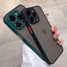 Case For iPhone 17 16 14 15 Pro Max 13 12 Shockproof Frosted Back Cover Silicone