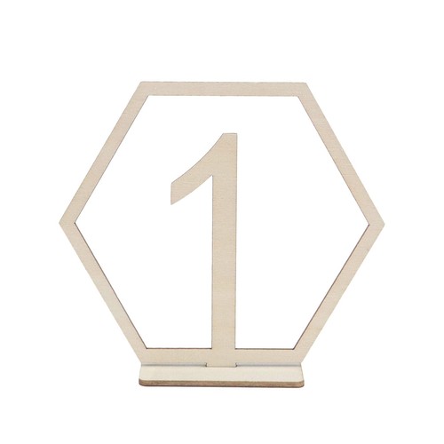 10pcs 1-10 Wooden Table Numbers Wedding Table Numbers with Holder Base Wooden... - Picture 3 of 7