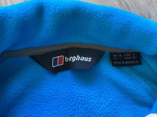 WOMENS BERGHAUS BLUE FLEECY JACKET SIZE 14 - Picture 5 of 6