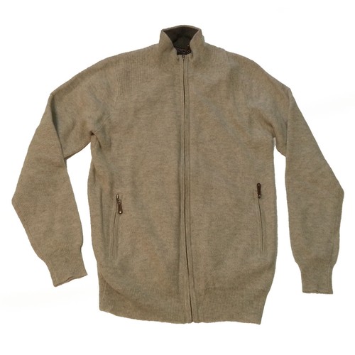 Cárdigan de cachemira para hombre Paolo Mondo talla S con cremallera completa - Imagen 7 de 11