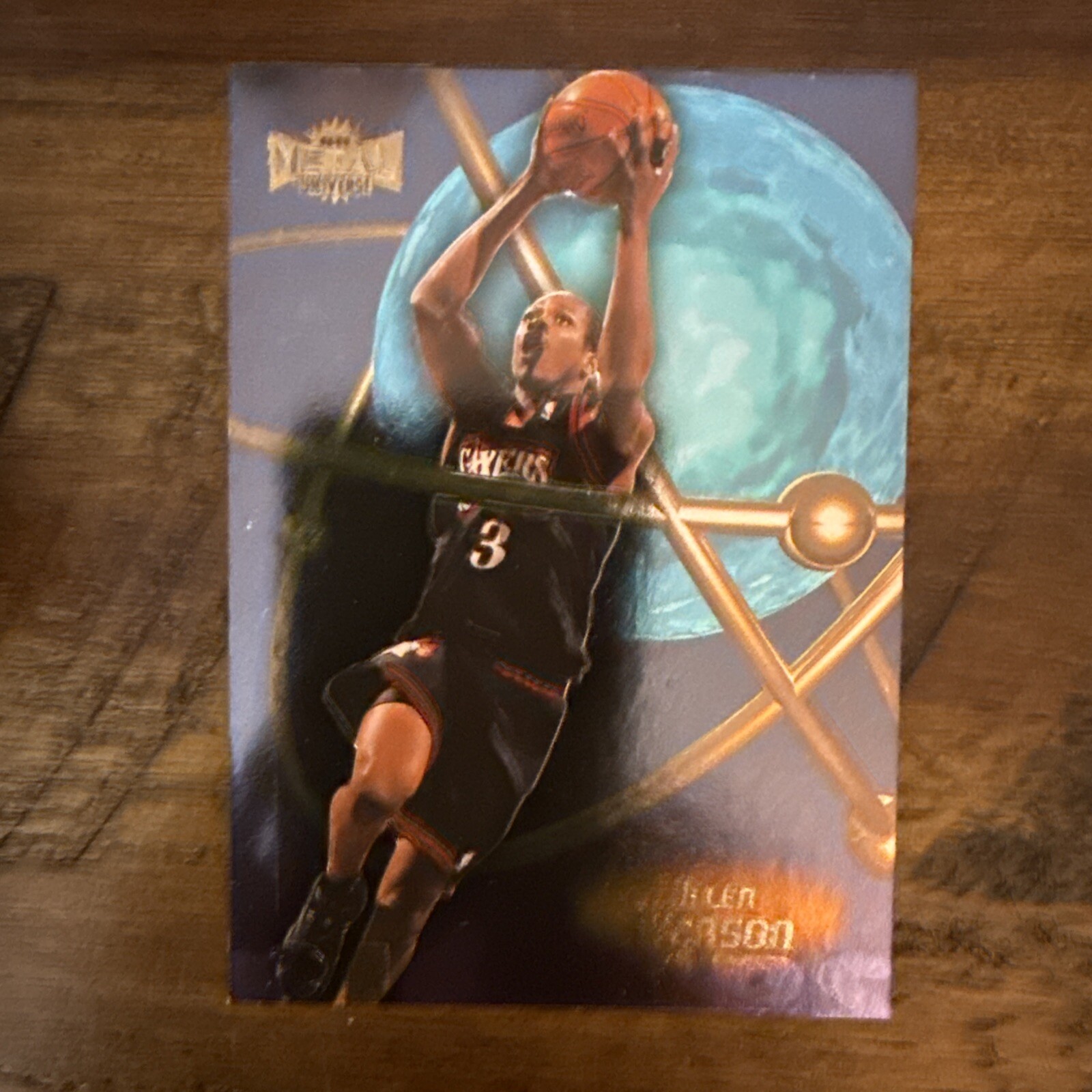 Rare! Allen Iverson 1998-99 Skybox Metal Universe Big Ups Philadelphia 76Ers SP