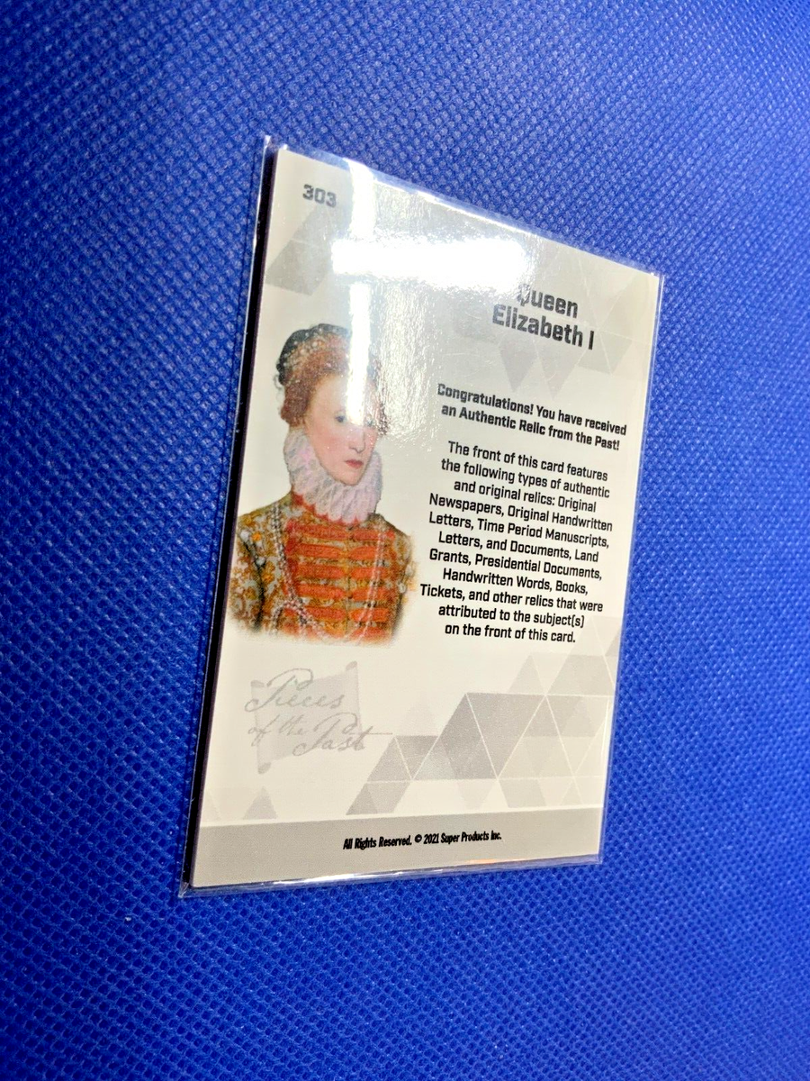 QUEEN ELIZABETH I 2021 SUPER PRODUCTS BLUE RELIC #303 AA55 | eBay
