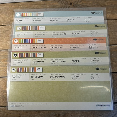 Creative Memories Stickerbögen Power Palette Jumbo tolle Länge 14 Packungen - Bild 8 von 10