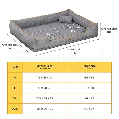 Pet Dog Calming Bed Cat Sofa Beds Removable Washable Mat Waterproof Linner Warm - Picture 304 of 462