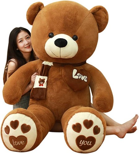 AMIRA TOYS Plush Toy Extra Large Cute Bear 66.9 inches/170cm Fluffy JAPAN NEW - Picture 12 of 49