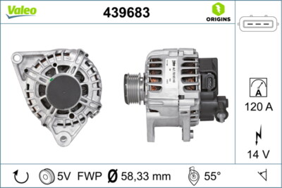 VALEO 439683 Alternator for HYUNDAI,KIA