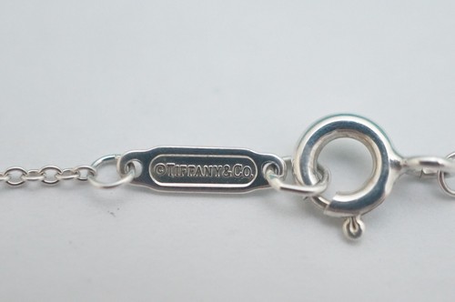 Tiffany & Co. Sterling Silver Atlas Circle Pendant Necklace 16" - Picture 5 of 6