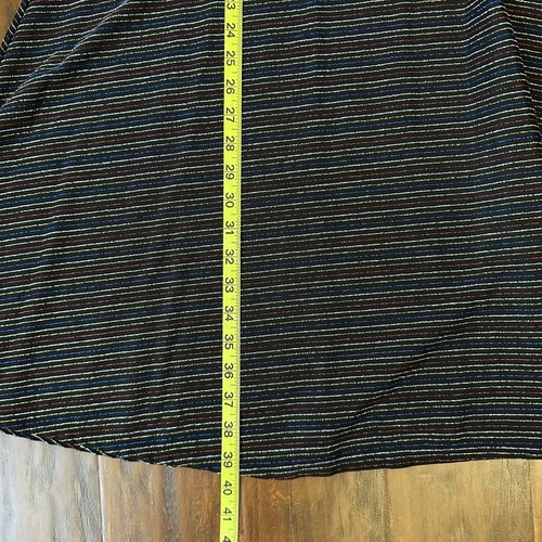 MODCLOTH Pinstriped Metallic Dress Womens 2X Plus Multicolor SS Rainbow Stretch - Picture 12 of 12