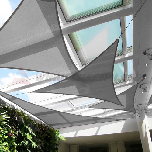 8'x8'x8' Triangle Sun Shade Sail Fabric Garden Outdoor Canopy Patio Pool Cover - Picture 70 of 101