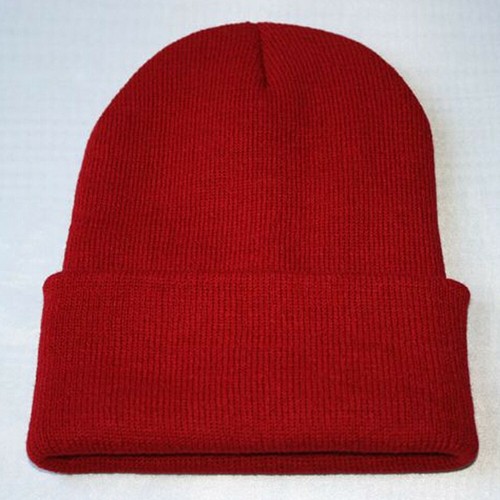 Men's Women Knit Ski Cap Hip-Hop Blank Color Winter Warm Unisex Beanie Wool - Bild 6 von 28