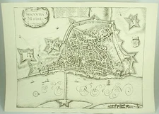 Mogvntia Moguntia Mainz Vintage German Geographic Urban Map Art Print