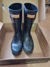 Kids-Adult Black Hunter Wellies Boots  Uk 4