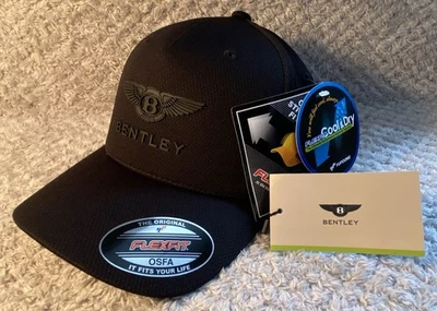 Bentley Baseball Cap Official Flexfit Embossed Logo Black FREE P&P TRACKED 24
