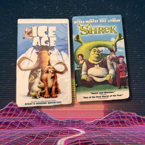 Ice Age und Shrek Film Doppel VHS Set VHS Konvolut