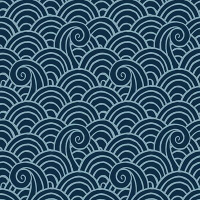 FD26305_Happy Wave Motif Deep teal Fine Decor Wallpaper