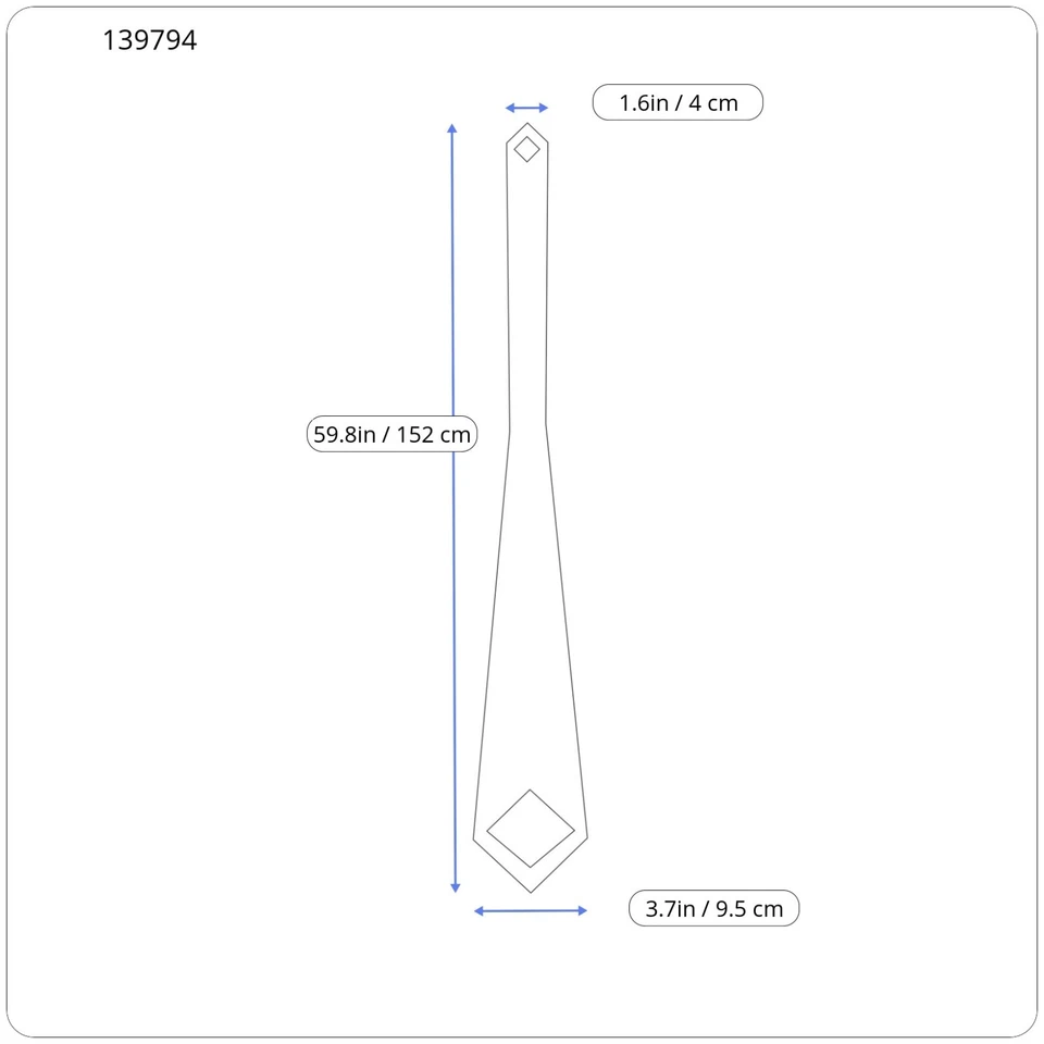 PIERRE PASCA Tie Men's One Size Solid Black Pointed Patterned Classic Tied - Image 3 of 4