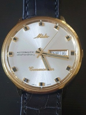 mido commander 37mm Überholt